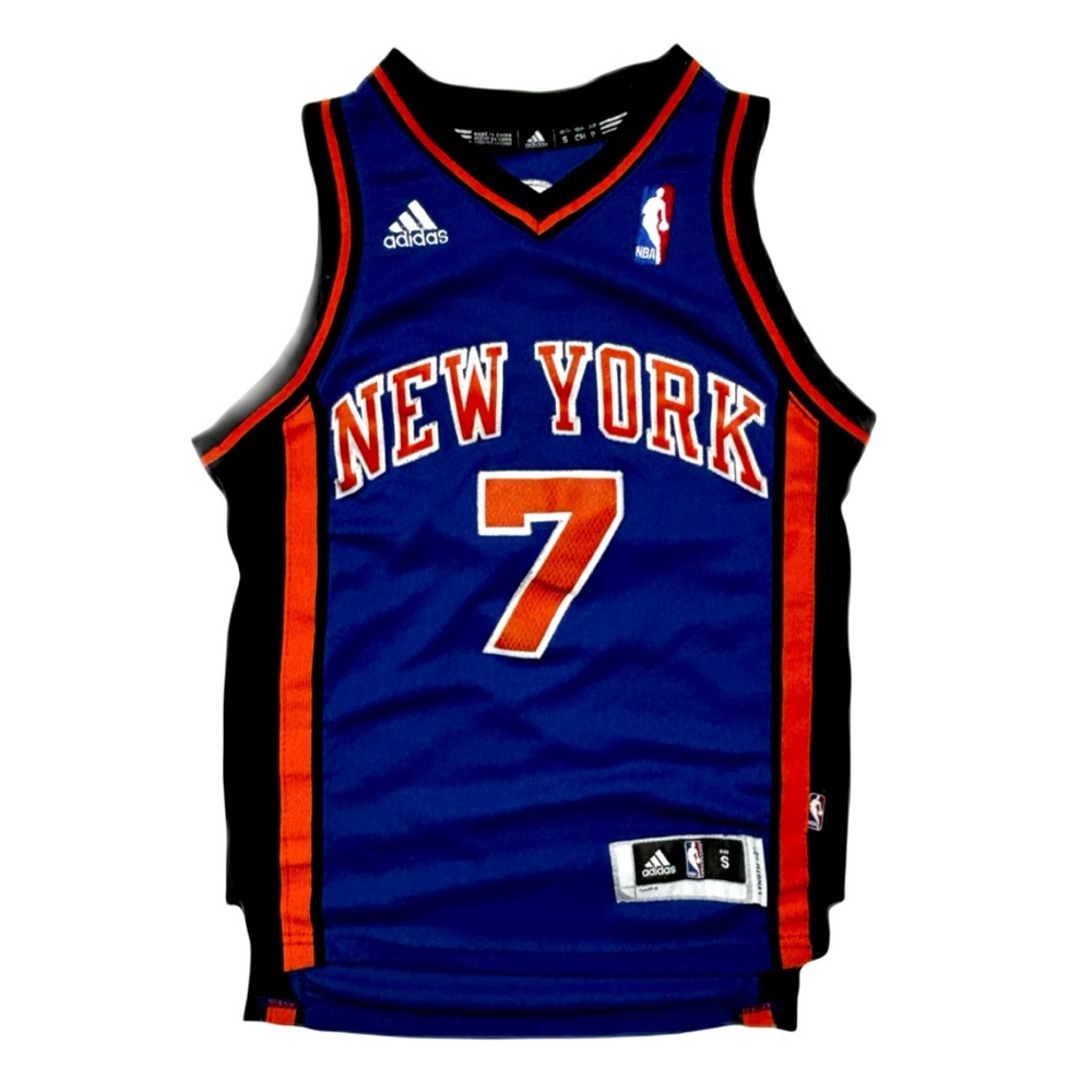 Adidas New York Knicks #7 Carmelo Anthony Blue NBA Swingman Jersey